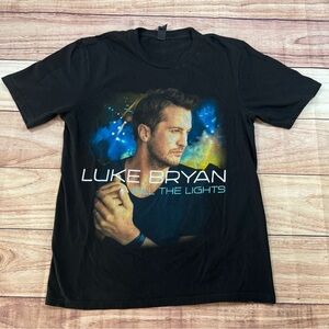 Luke Bryan 2016 Kill the Lights Tour T-Shirt‎ Double Sided Unisex Small Black